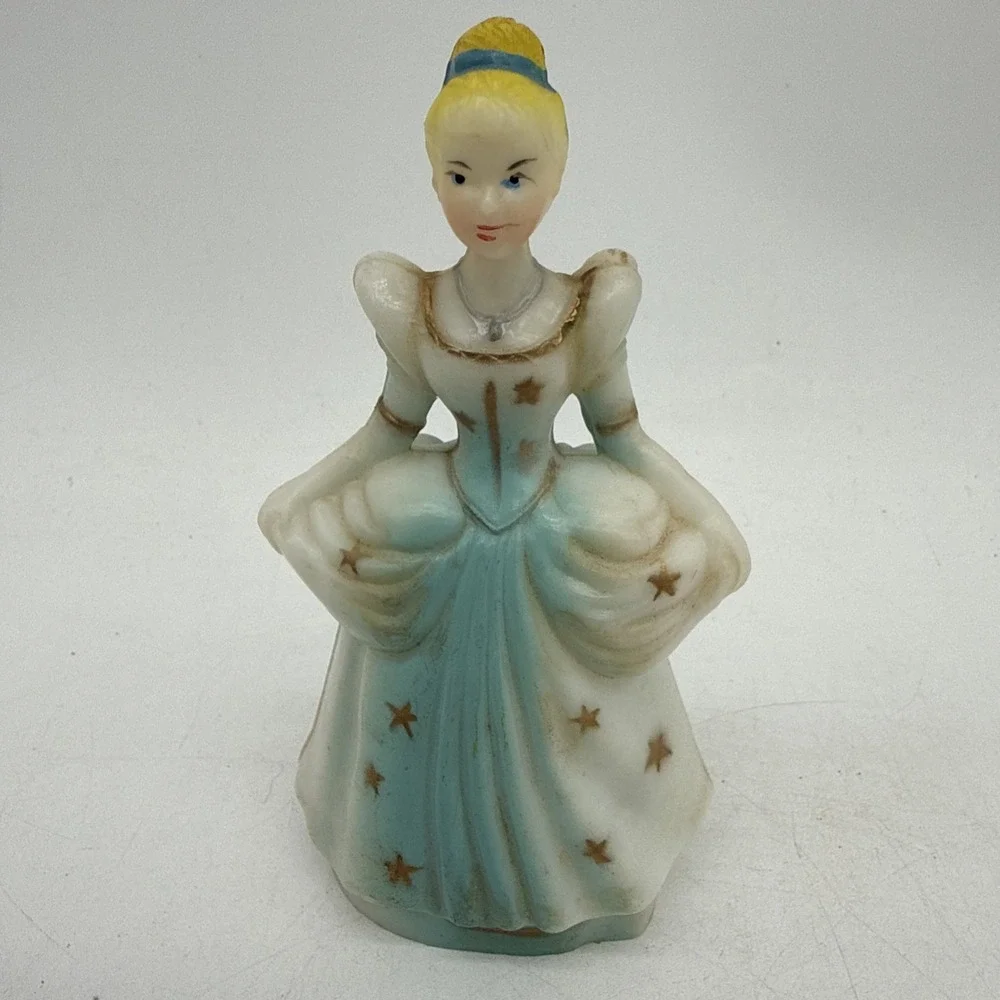 Vintage Snow White & Cinderella Hard Plastic Cake Toppers? 1960s 4.5